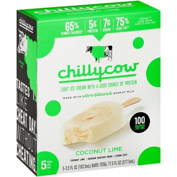 slide 1 of 1, Chilly Cow Coconut Lime Ice Cream Bars, 5 ct; 3.5 fl oz