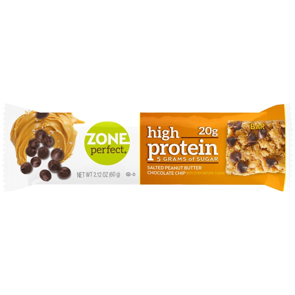 slide 1 of 1, Zone Perfect Zoneperfect High Protein Nutrition Bar, Salted Peanut Butter Chocolate Chip, 8 ct; 2.12 oz