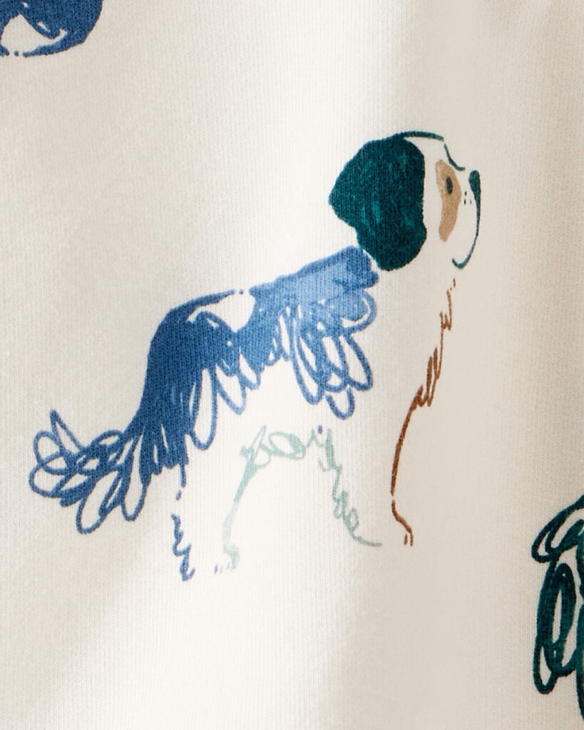 slide 2 of 2, Carter's Carters Baby Boy 2-Piece Dog French Terry Zip-Up Jacket & Jogger Pant Set Cream 18M, 2 pc