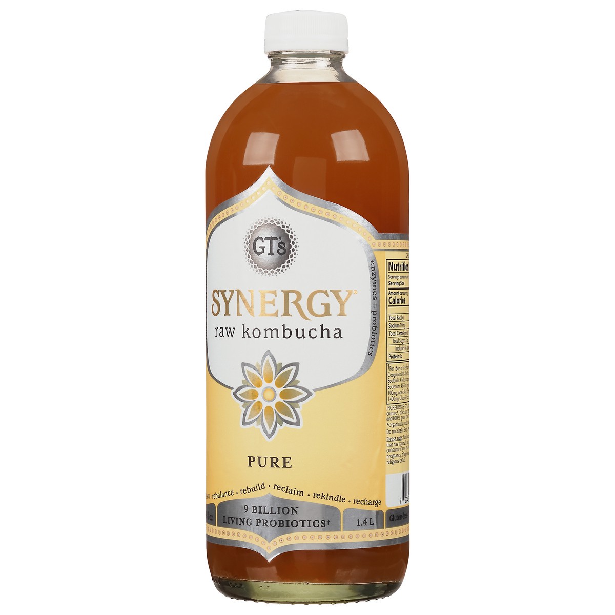 slide 9 of 12, GT's Pure Raw Raw Kombucha 48 fl oz Bottle, 48 fl oz