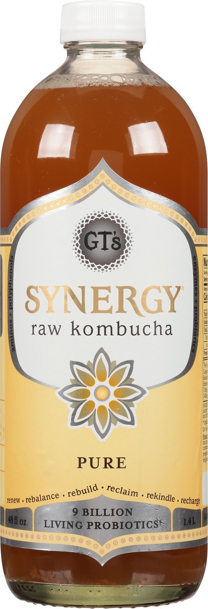 slide 11 of 12, GT's Pure Raw Raw Kombucha 48 fl oz Bottle, 48 fl oz