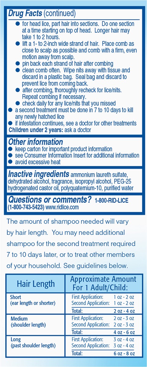 slide 2 of 7, Rid Lice Killing Shampoo, 1 ct
