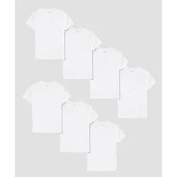 Hanes Men's White TAGLESS Crewneck Undershirt White, Medium