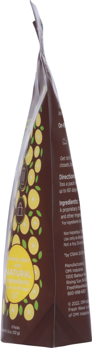 slide 8 of 9, Fresh Wave Plant-Based Lemon Odor Removing Packs 6 ea, 6 ct