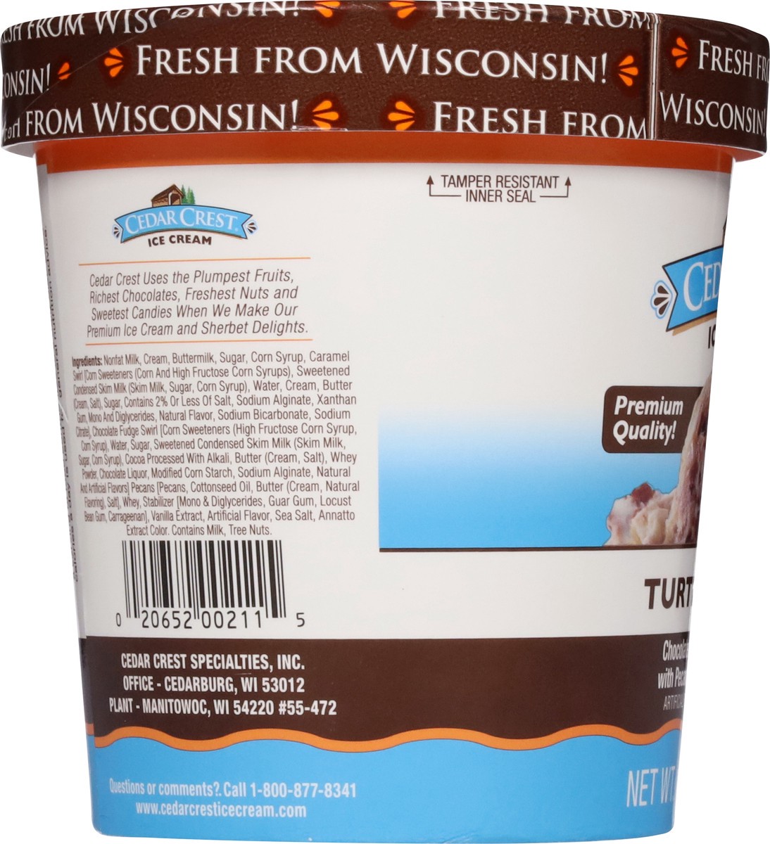 slide 11 of 13, Cedar Crest Turtle Sundae Ice Cream 1 pt, 1 pint