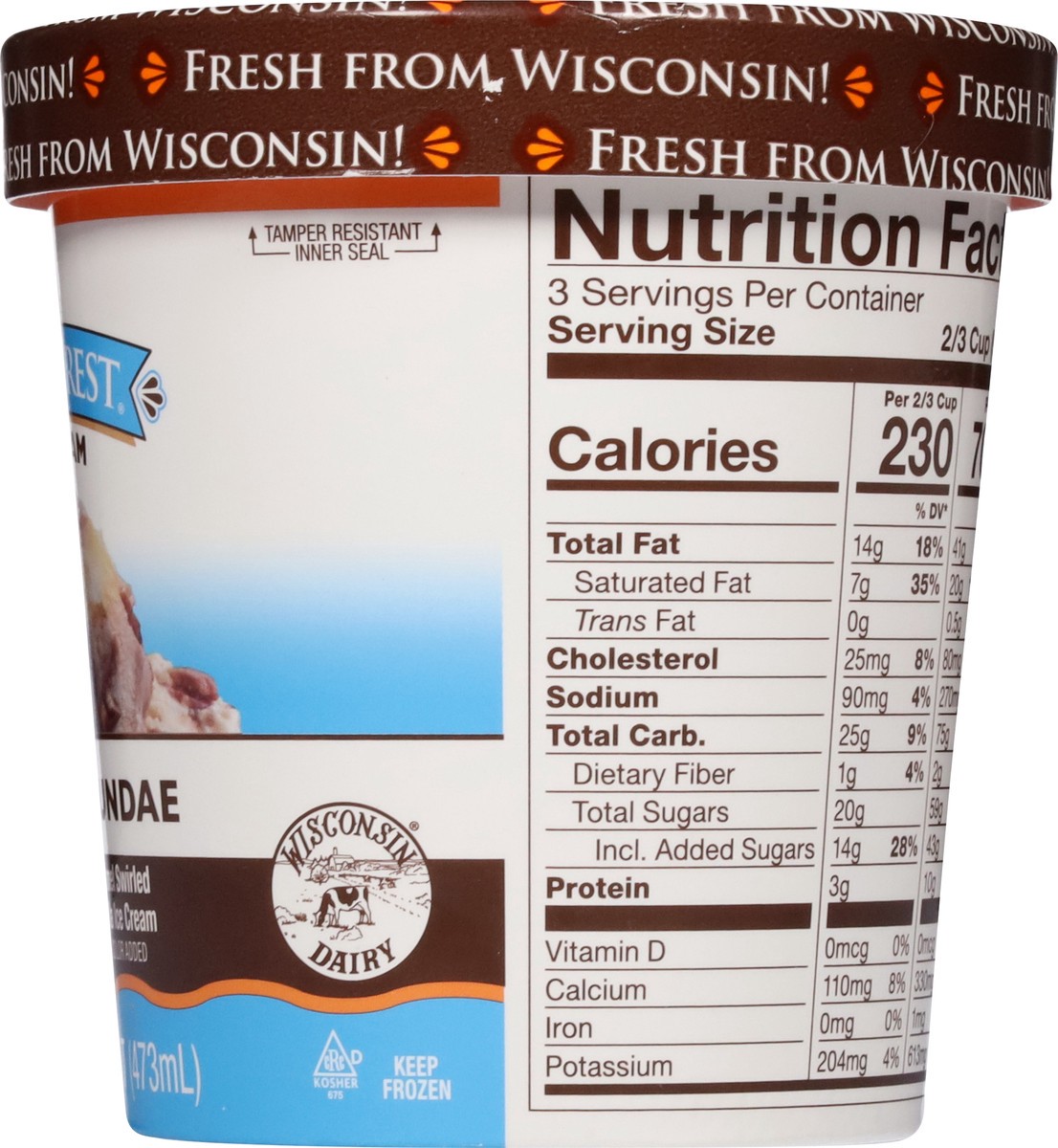 slide 7 of 13, Cedar Crest Turtle Sundae Ice Cream 1 pt, 1 pint