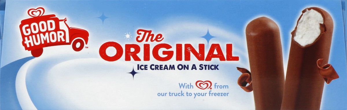 slide 3 of 6, Good Humor Ice Cream & Frozen Desserts Bar Original Ice Cream on a Stick Vanilla Chocolate, 12 ct, 12 ct