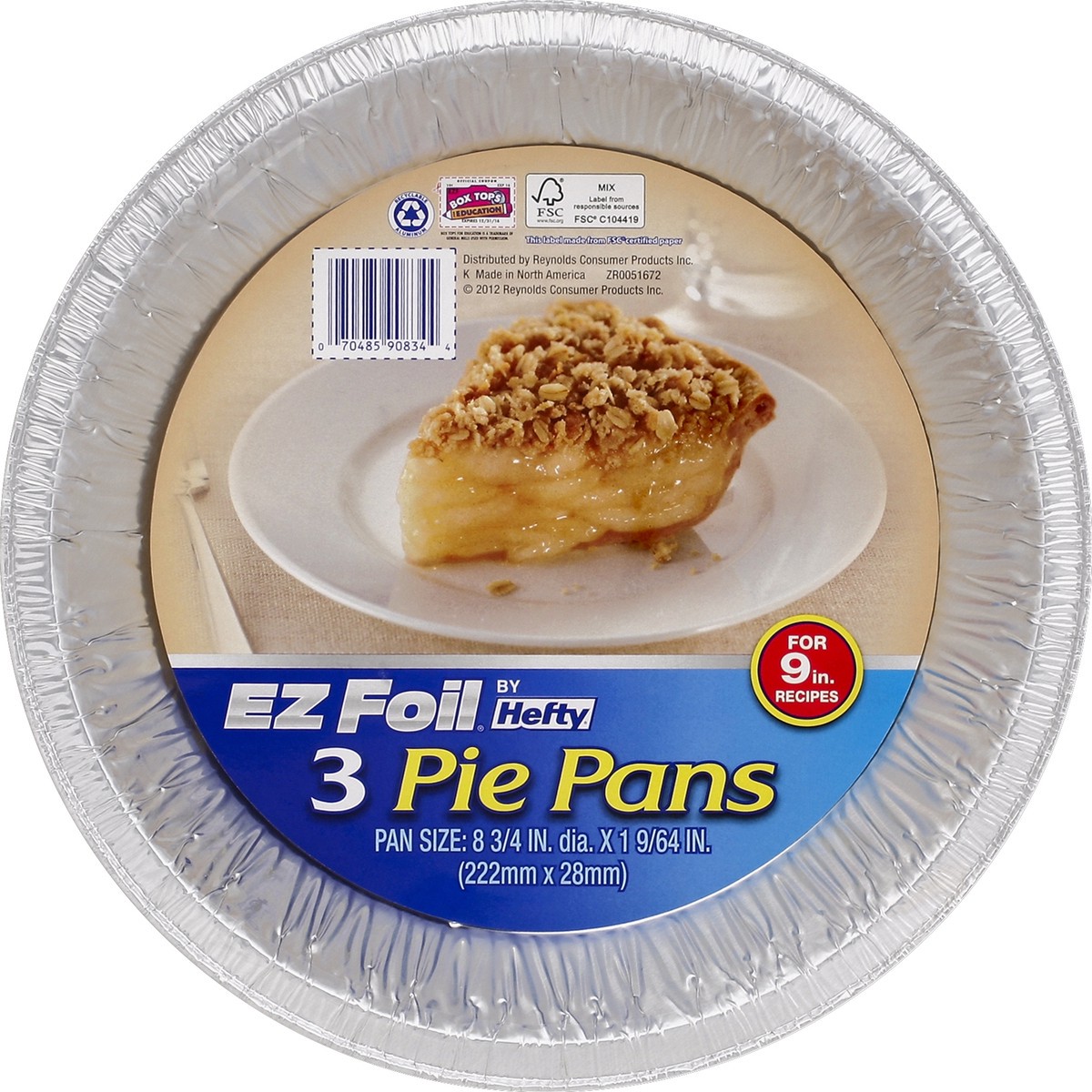 slide 2 of 3, EZ Foil Pie Pans 3 ea, 3 ct