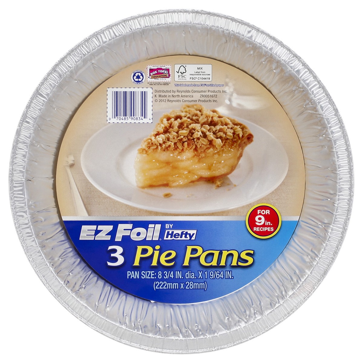 slide 3 of 3, EZ Foil Pie Pans 3 ea, 3 ct