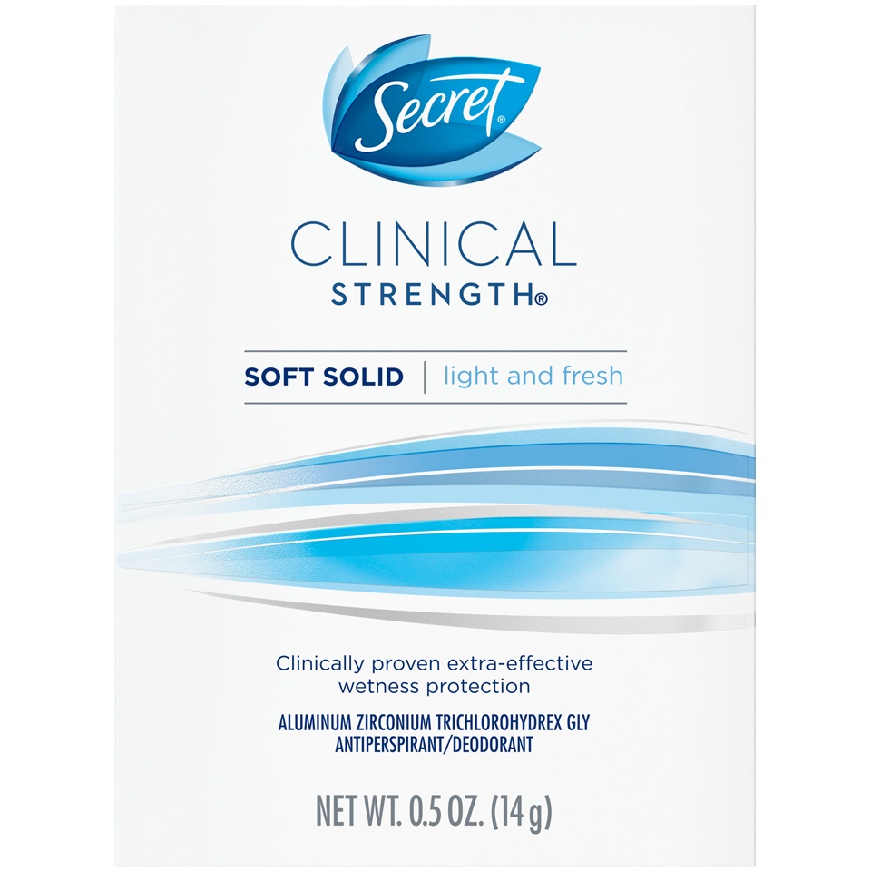 slide 1 of 2, Secret Clinical Strength Antiperspirant Deodorant, 0.5 oz