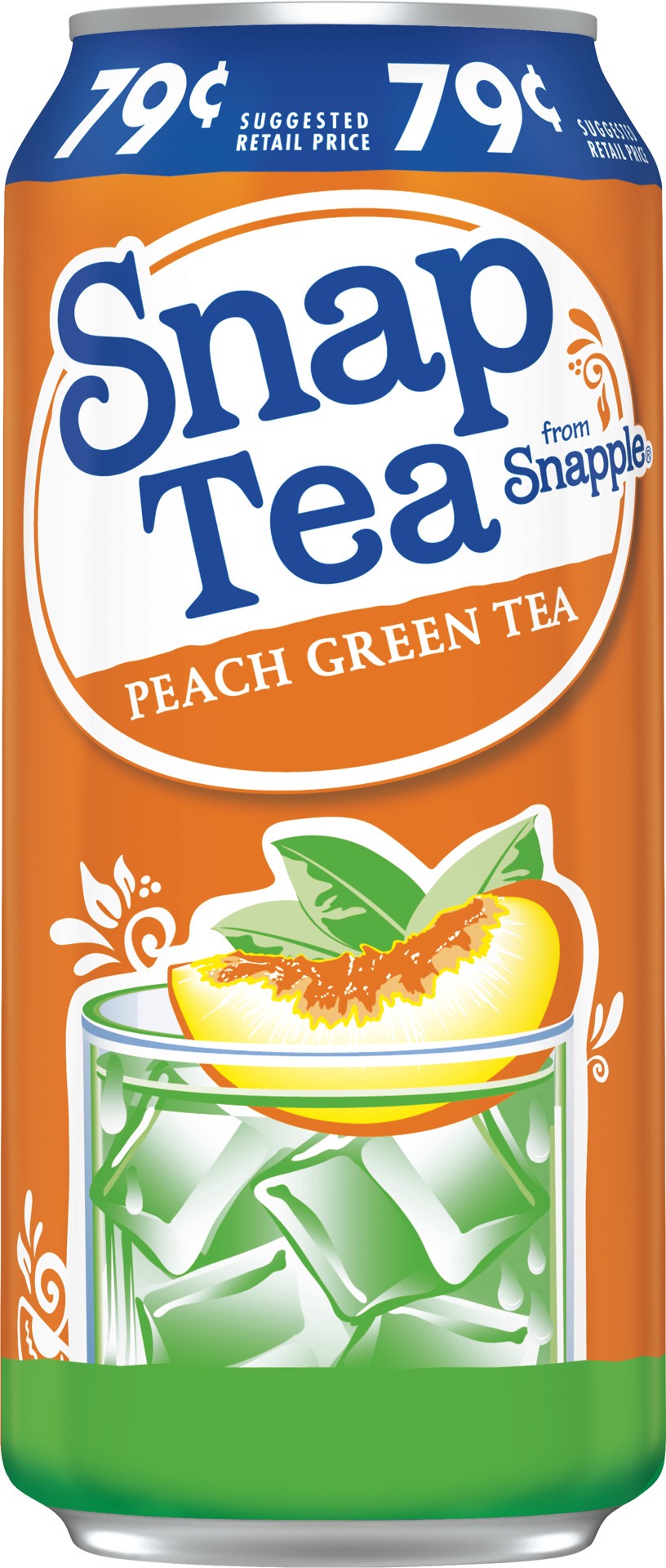 slide 1 of 4, Snapple SnapTea Peach Green Tea, 16 fl oz