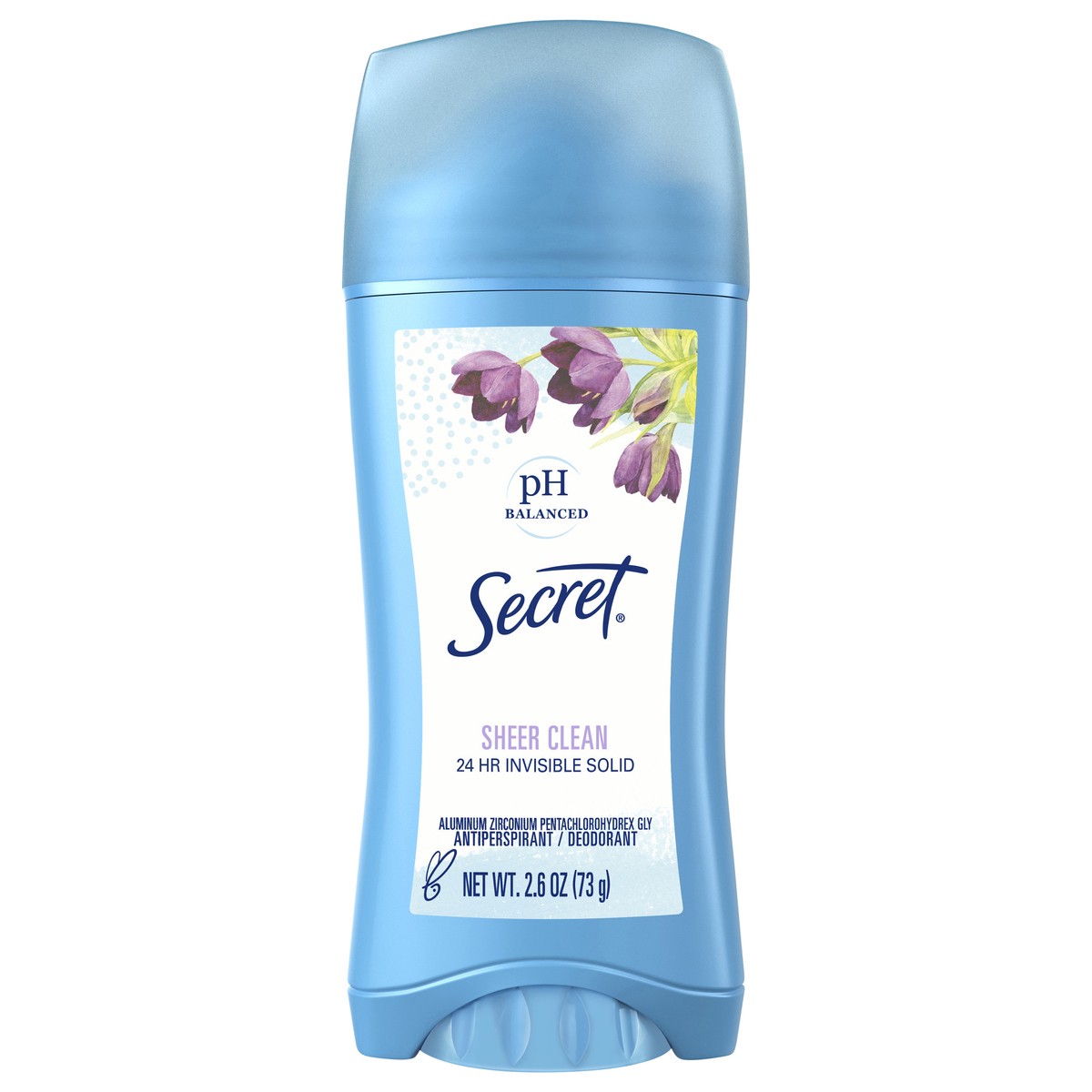 slide 1 of 3, Secret Invisible Solid Antiperspirant and Deodorant, Sheer Clean, 2.6 oz, 2.6 oz