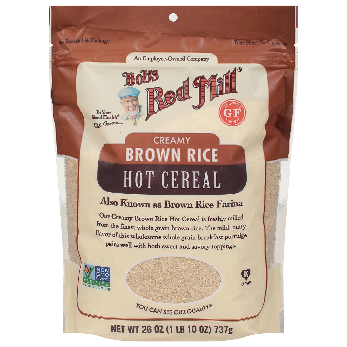 slide 1 of 11, Bob's Red Mill Hot Cereal, Creamy Brown Rice, 26 oz