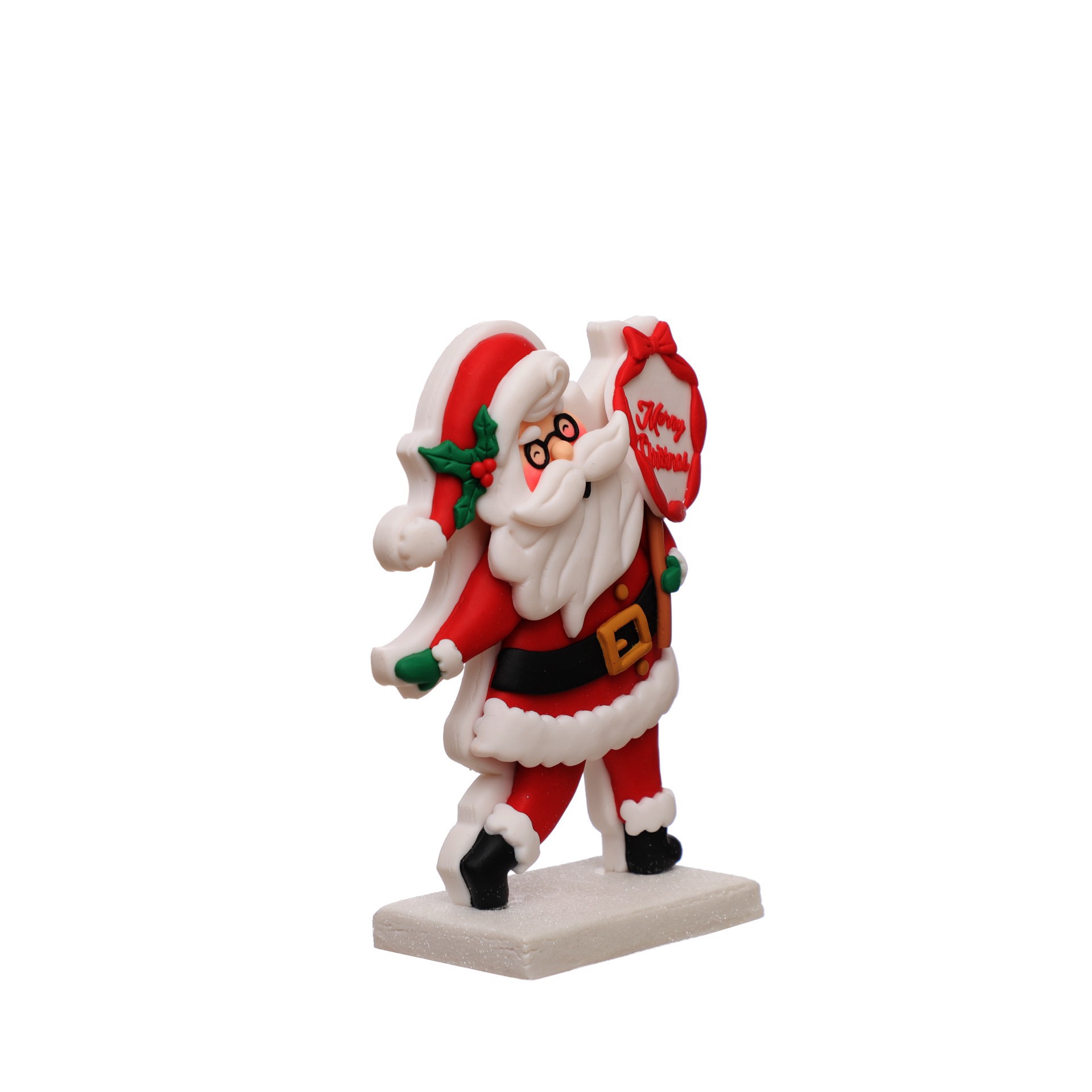 slide 2 of 3, 6" Santa With Merry Christmas Sign Tabletop Decor By Ashland, 875 in x 2 in x 6 in