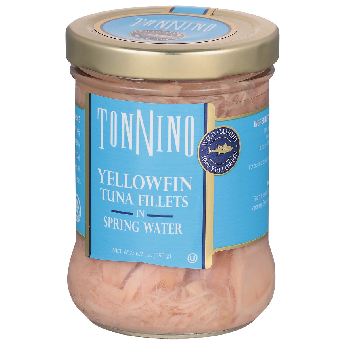 slide 3 of 9, Tonnino Tuna Fillets in Spring Water, 6.7 oz