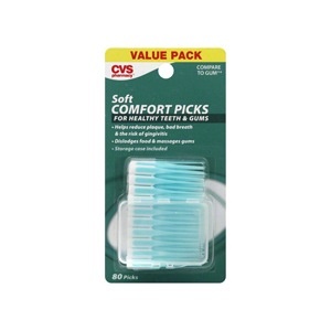 slide 1 of 1, CVS Pharmacy Value Pack Soft Comfort Picks For Healthy Teeth & Gums, 80 ct