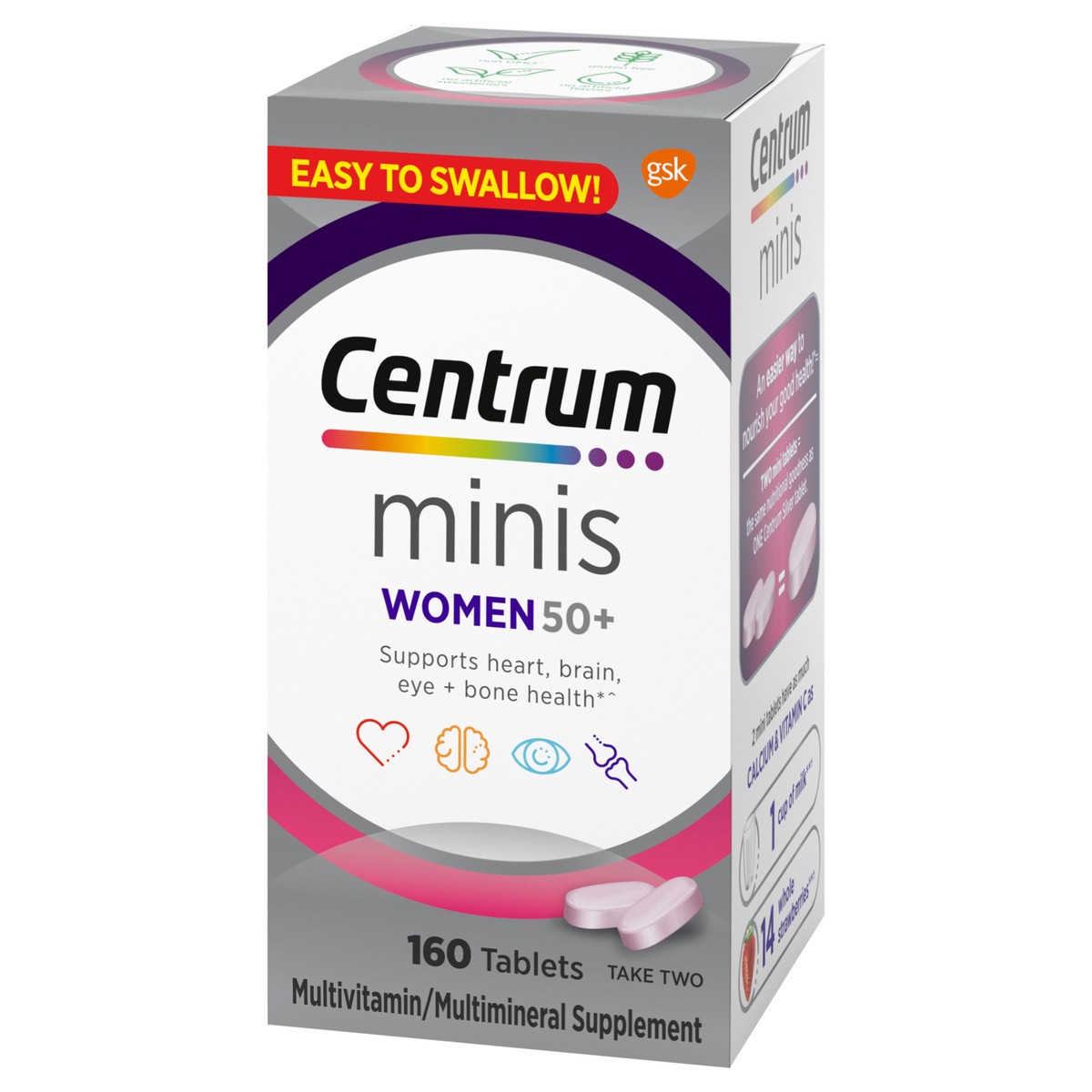 slide 7 of 9, Centrum Minis Womens 50+, 160 ct