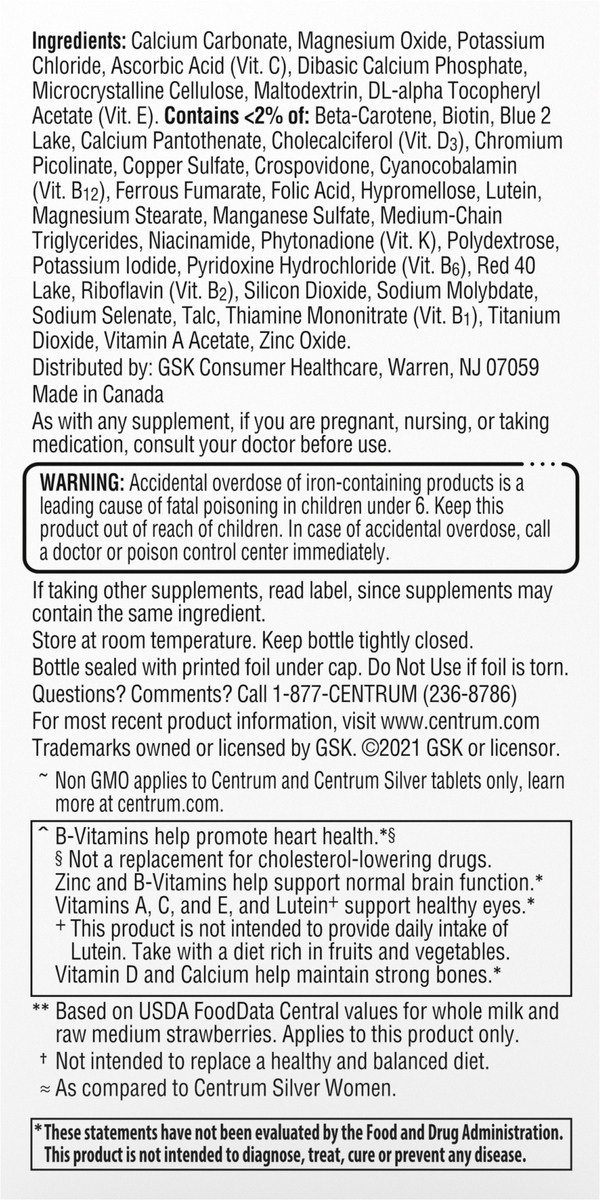 slide 5 of 9, Centrum Minis Womens 50+, 160 ct