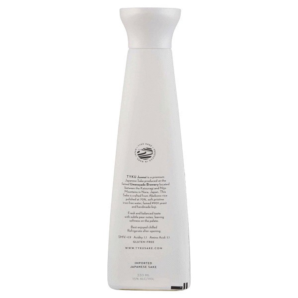 slide 2 of 5, TYKU Junmai Sake Silver, 330 ml