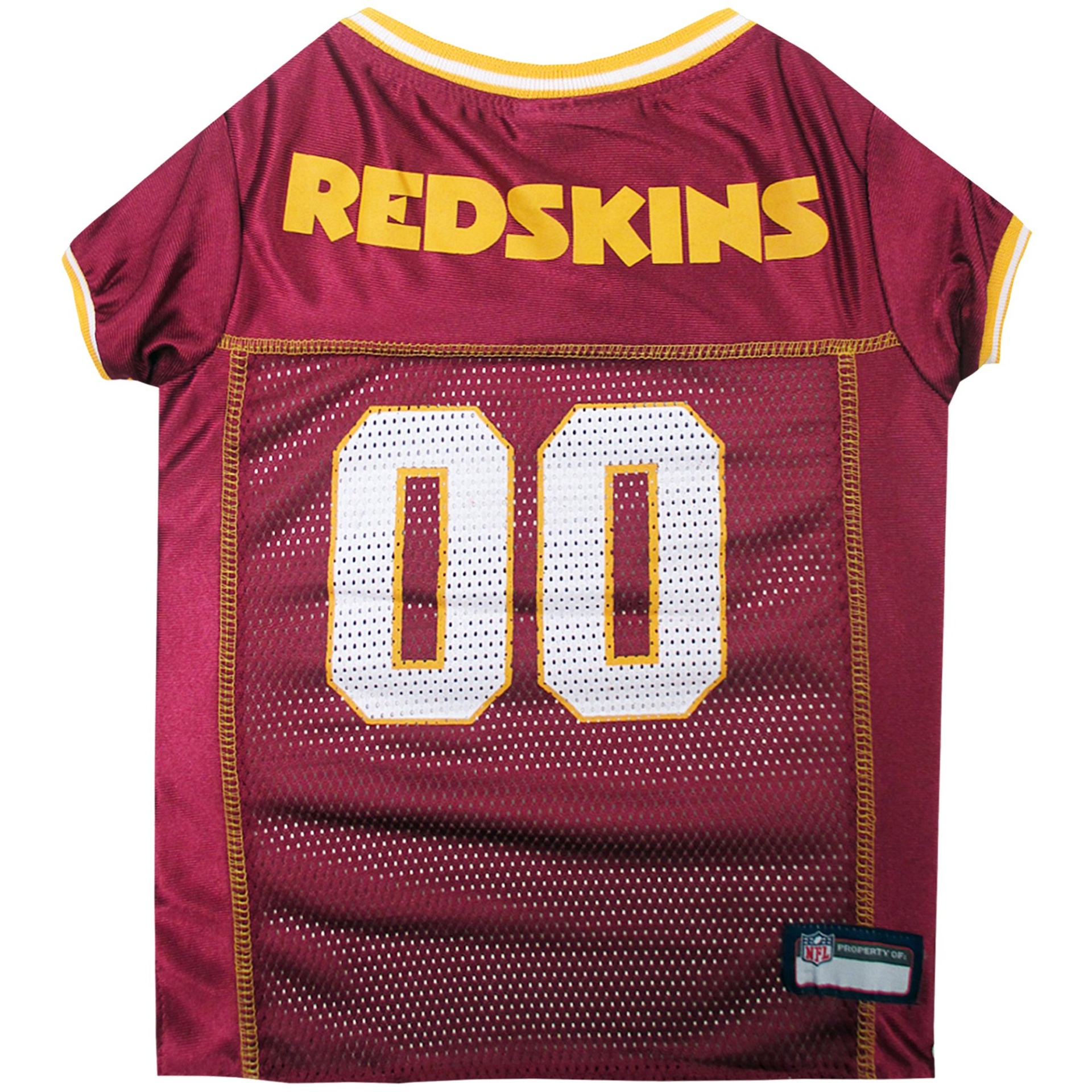 slide 1 of 1, Pets First Washington Redskins NFL Mesh Pet Jersey, LG