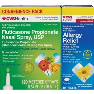 slide 1 of 1, CVS Health Convenience Pack Fluticasone/Lo, 1 ct