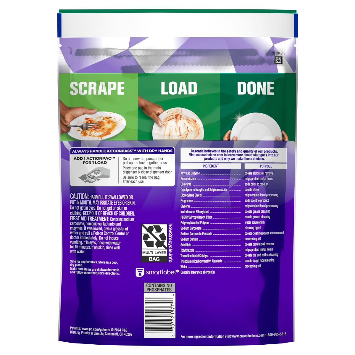 slide 20 of 29, Cascade Platinum Plus Dishwasher Pods, Dishwasher Detergent, Dish Detergent Soap, Lemon, 19 Count, 19 ct