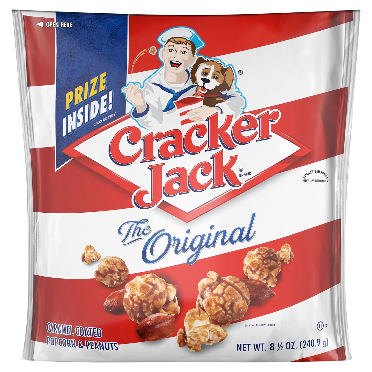 slide 1 of 3, Cracker Jack Caramel Coated Popcorn & Peanuts The Original 8.5 Oz, 8.5 oz