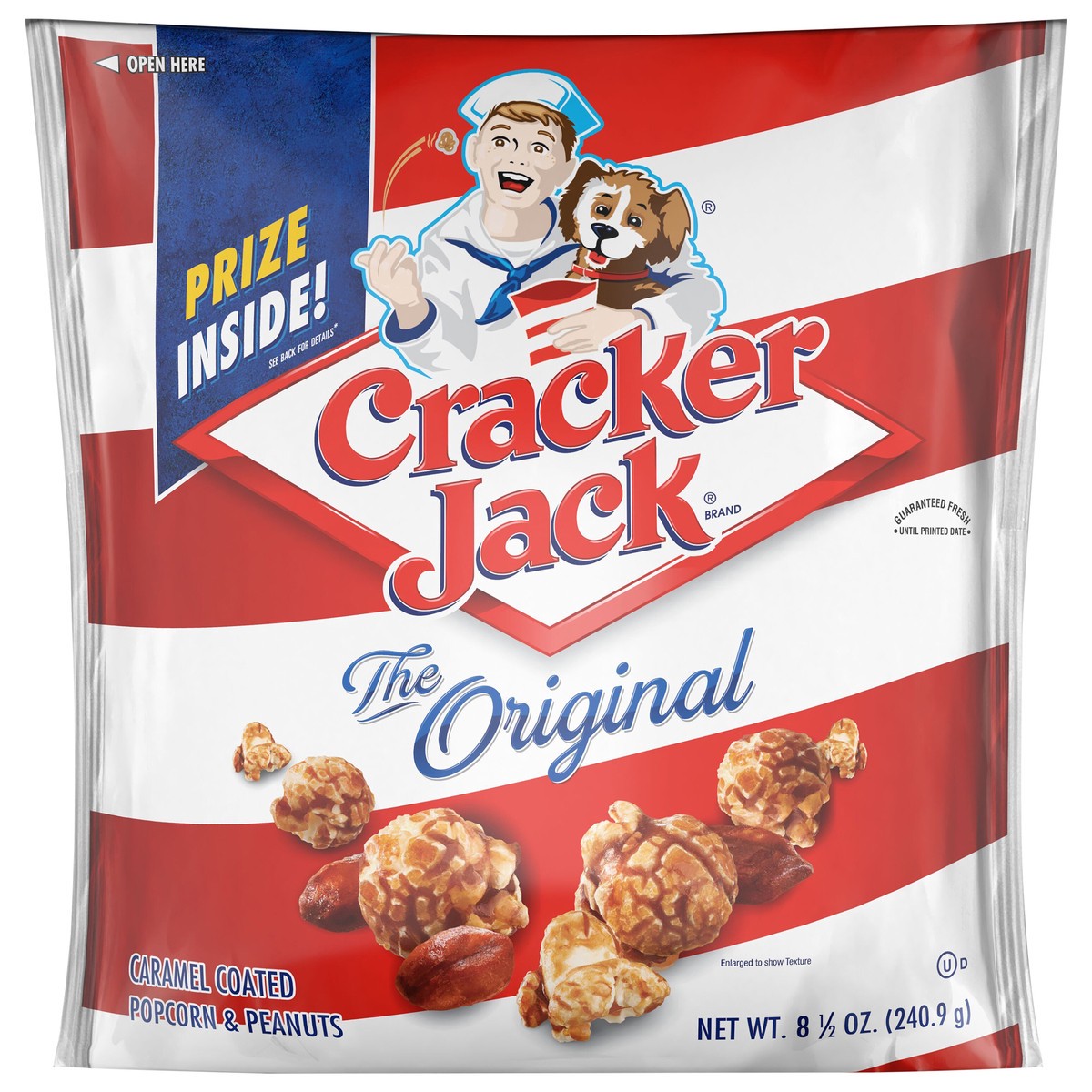 slide 1 of 3, Cracker Jack Caramel Coated Popcorn & Peanuts The Original 8 1/2 Oz, 8.5 oz