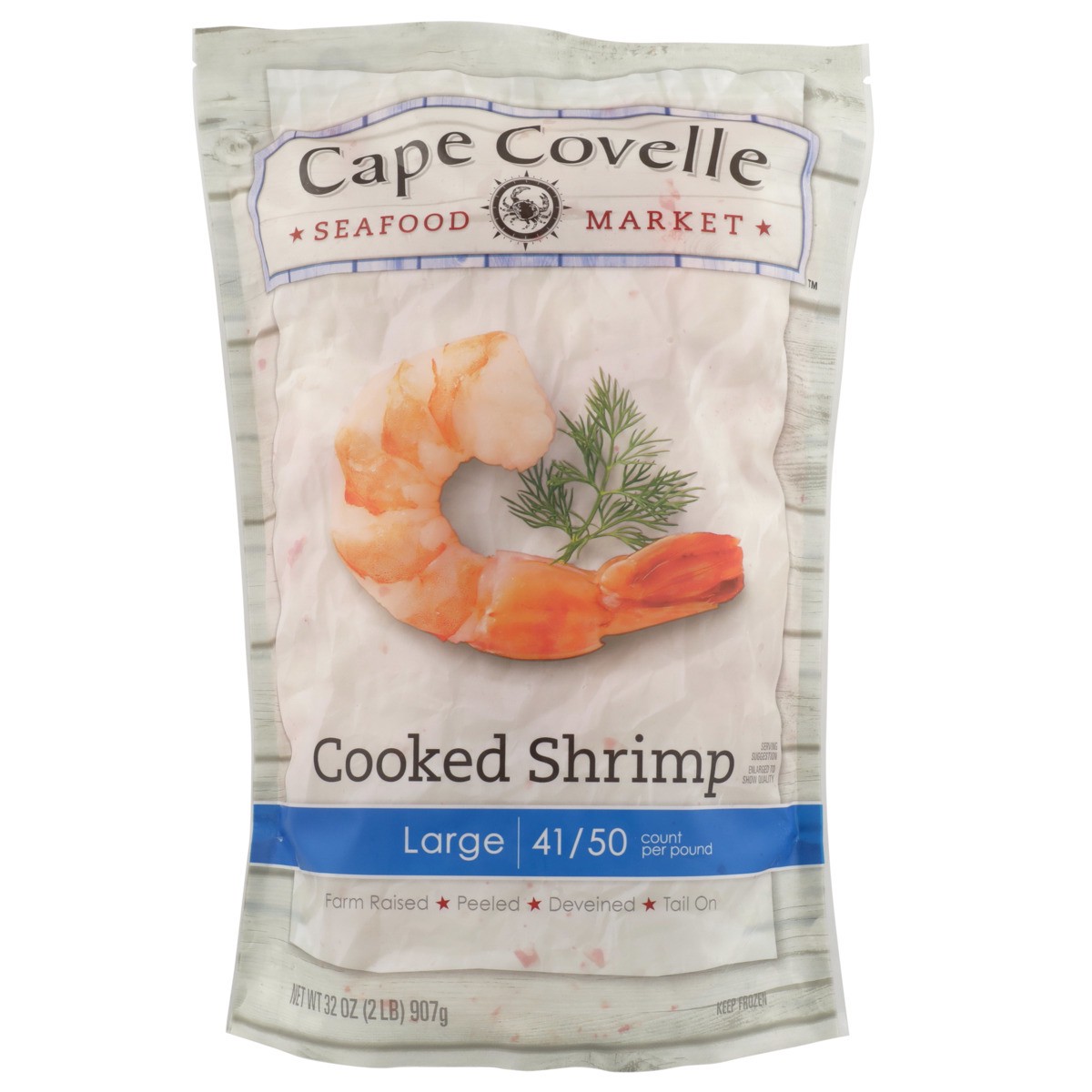 slide 4 of 9, Cape Covelle Seafood Market Cold Tail On Shrimp, 