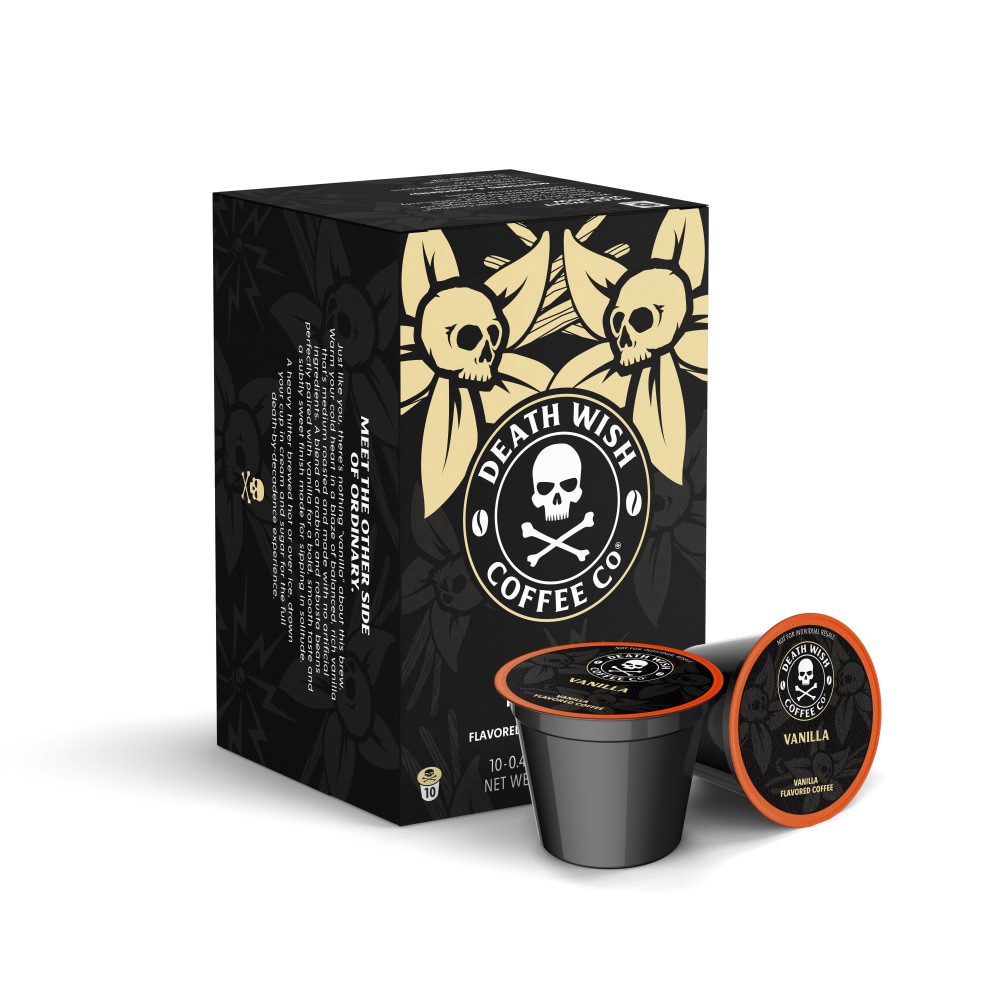 slide 1 of 2, Death Wish Coffee Co. Vanilla Single Serve - 10 ct, 10 ct