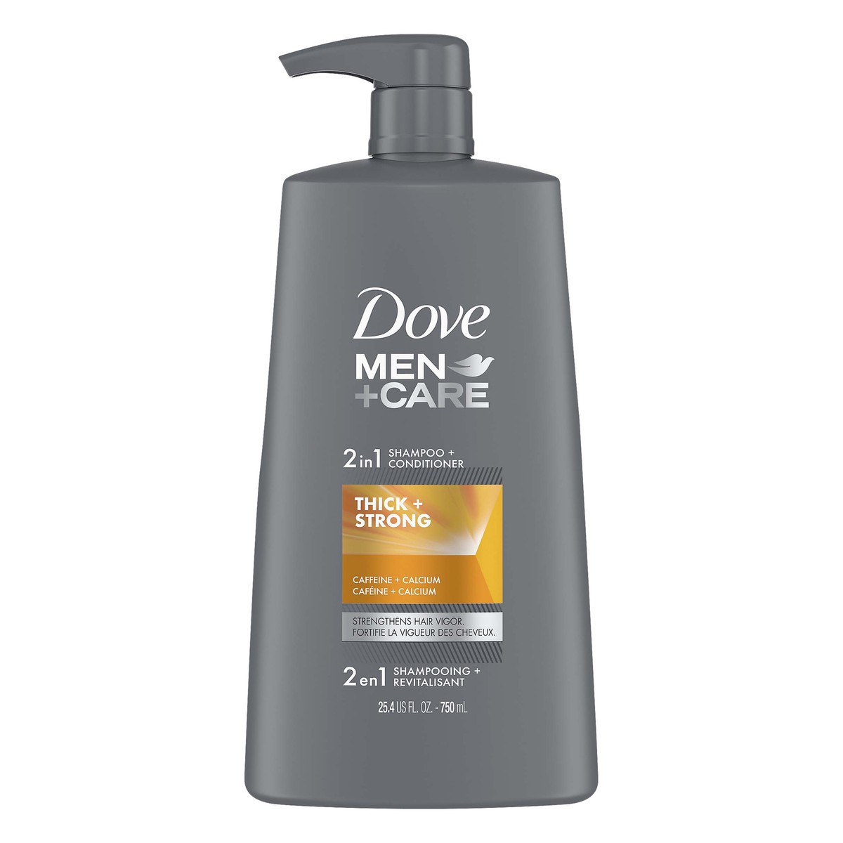 slide 1 of 3, Dove Men+Care Thick + Strong Shampoo + Conditioner 25.4 oz, 25.4 fl oz