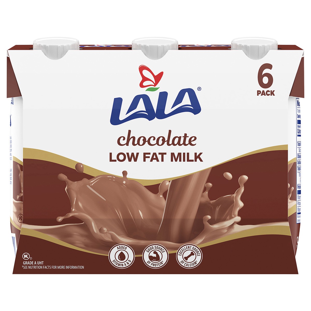 slide 1 of 10, LALA Milk, Low Fat, Chocolate - 6 ct, 6 ct