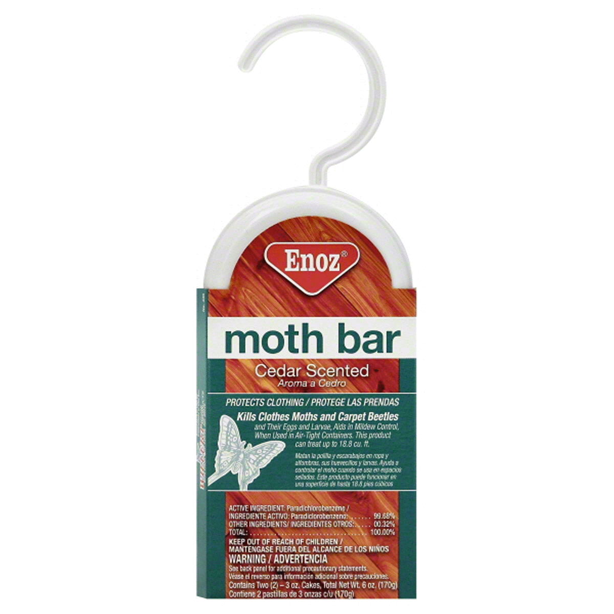 slide 1 of 1, Enoz Cedar Scented Moth Bar, 6 oz