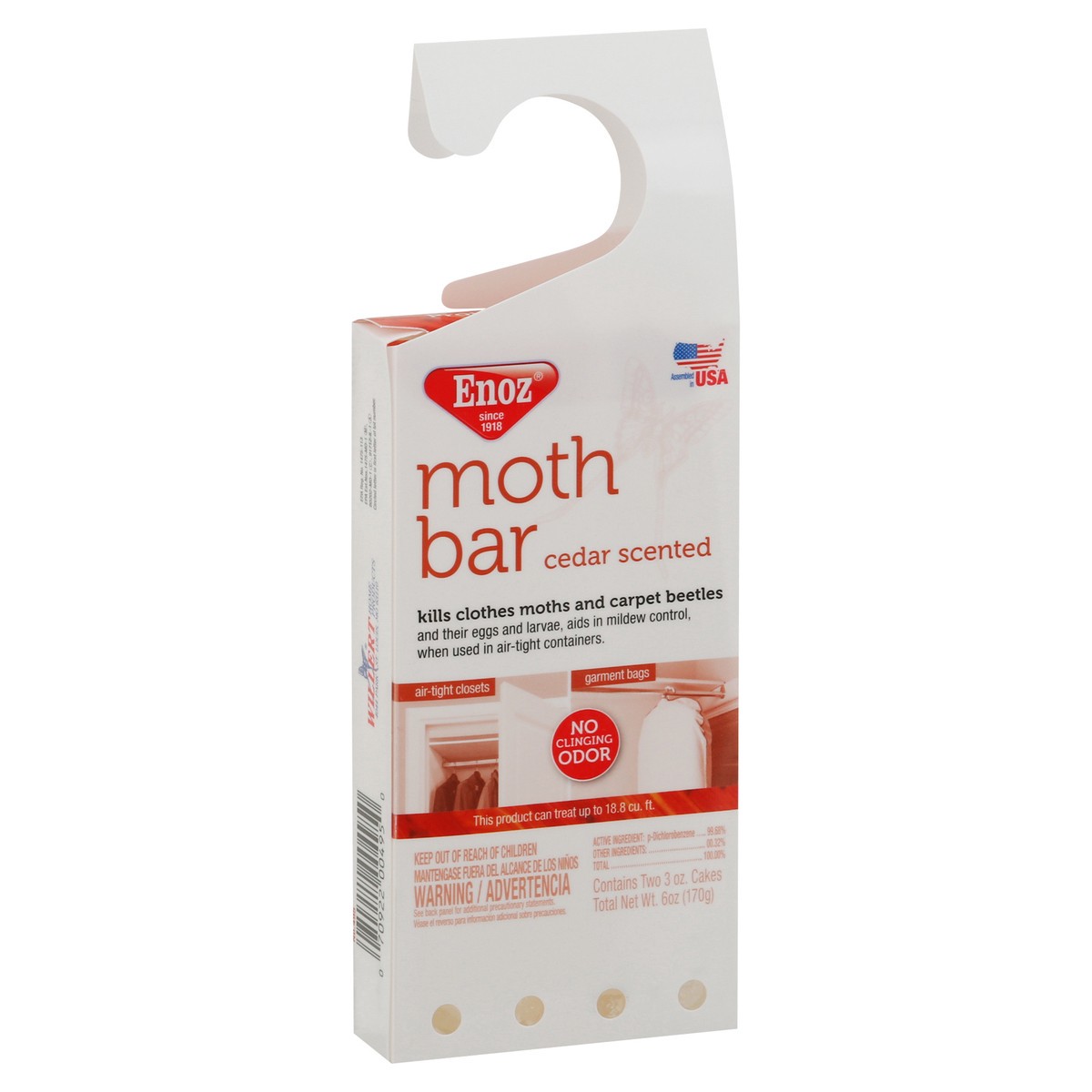 slide 2 of 3, Enoz Cedar Scented Moth Bar, 6 oz