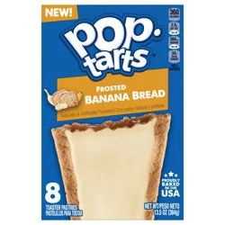 Pop-Tarts Pop Tarts Frosted Banana Bread Toaster Pastries, 13.5 oz, 8 Count