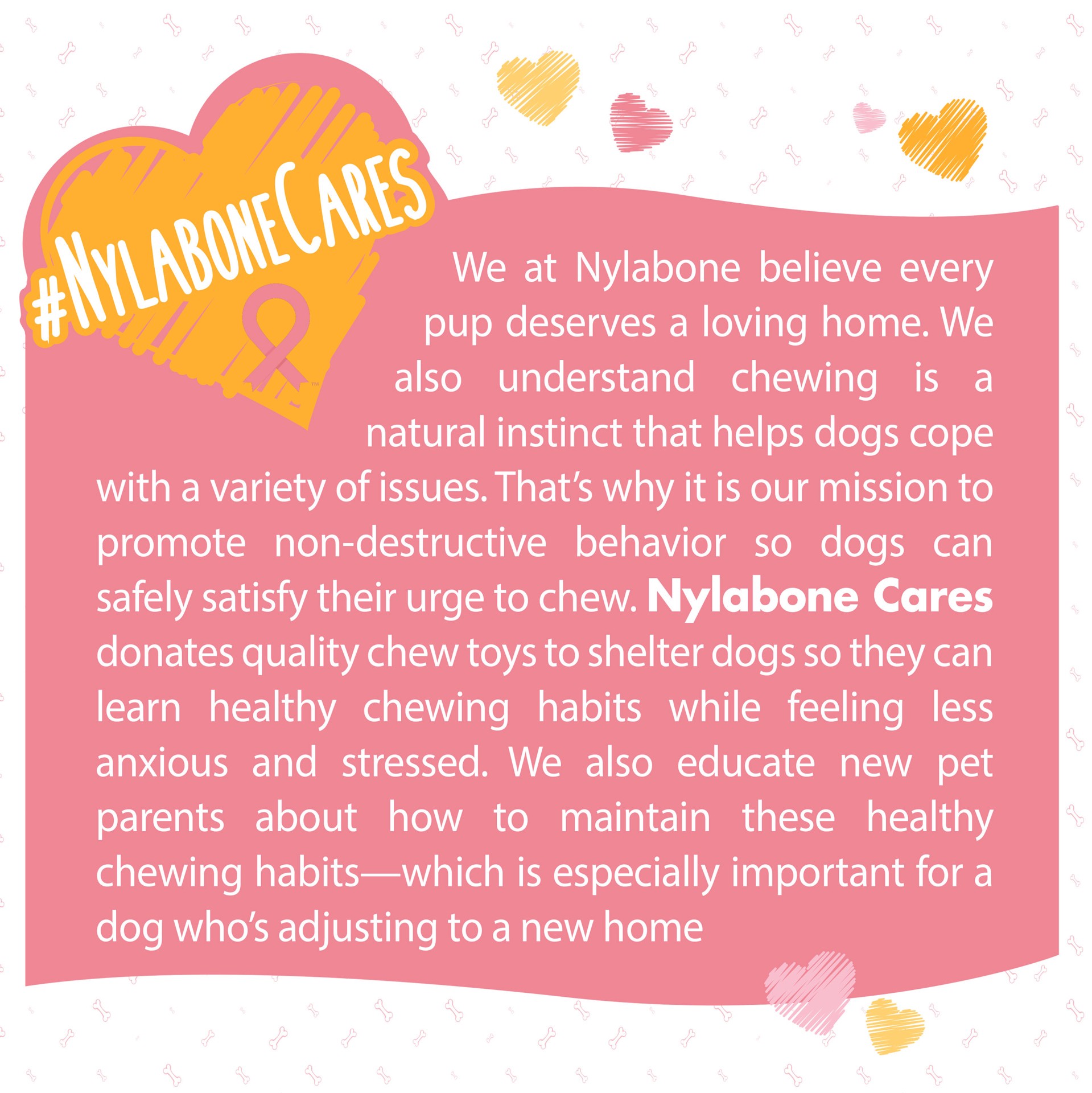 slide 6 of 10, Nylabone Breast Cancer Awareness Pink Power Chew Textured Dog Toy Chicken X-Large/Souper - 50+ lbs.(1 Count), 1 ct