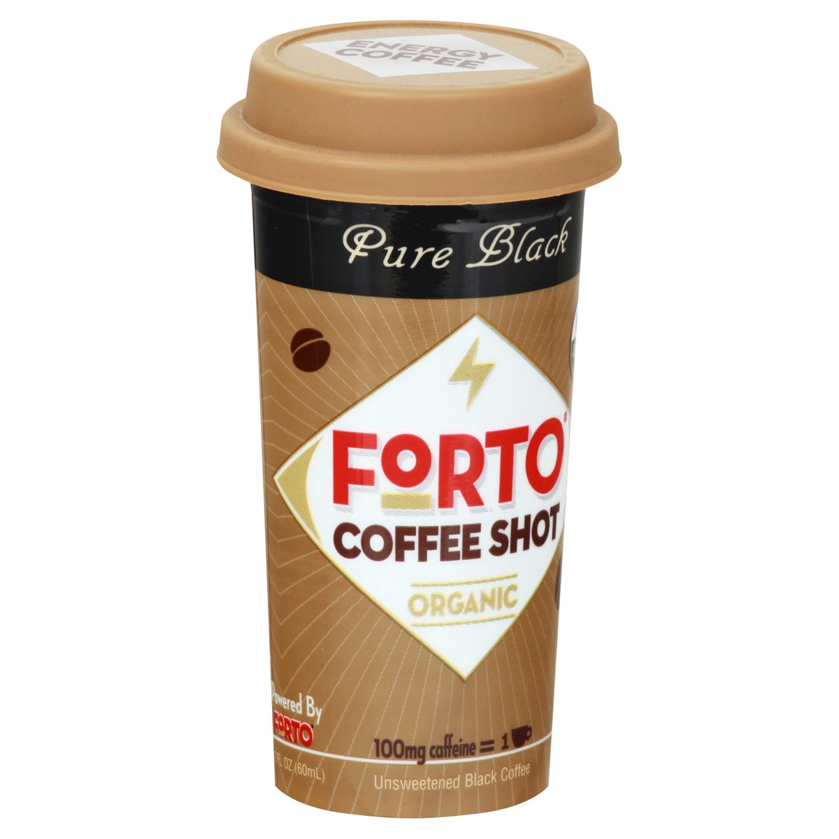 slide 6 of 13, Forto Organic Pure Black Coffee Shot 2 oz, 2 oz