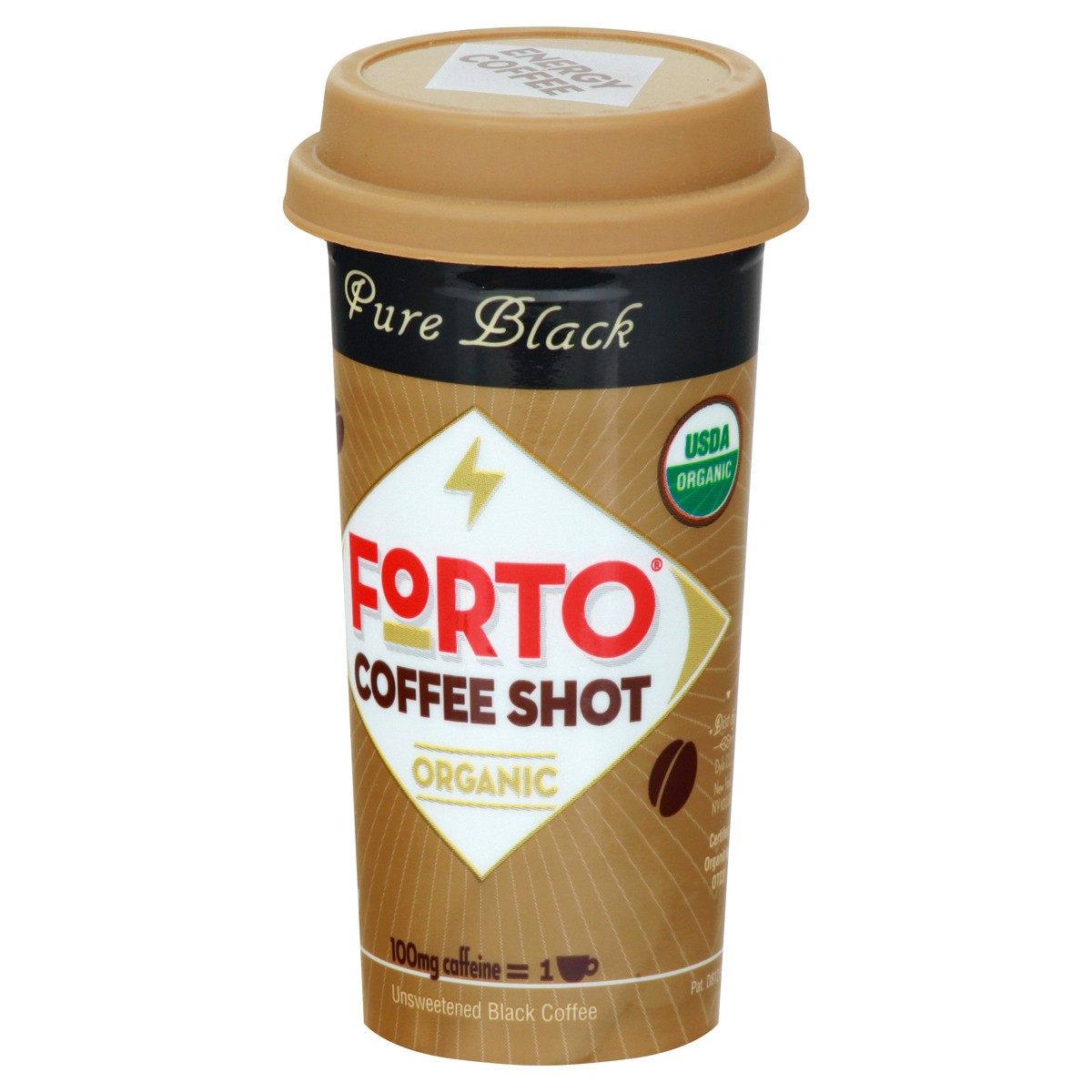 slide 7 of 13, Forto Organic Pure Black Coffee Shot 2 oz, 2 oz