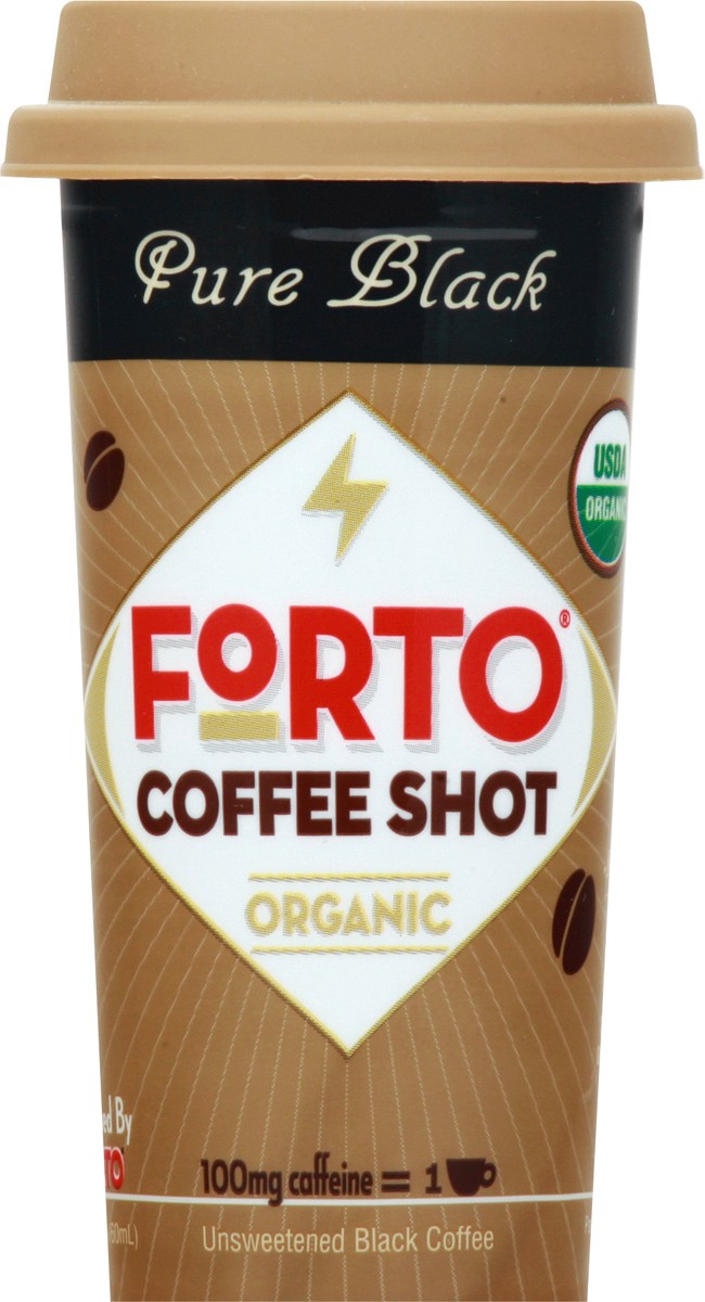 slide 9 of 13, Forto Organic Pure Black Coffee Shot 2 oz, 2 oz