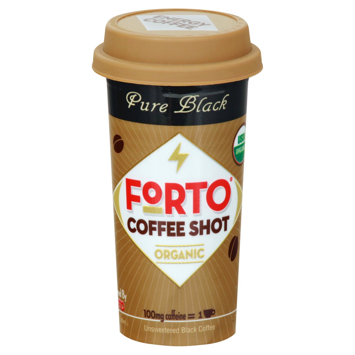 slide 1 of 13, Forto Organic Pure Black Coffee Shot 2 oz, 2 oz