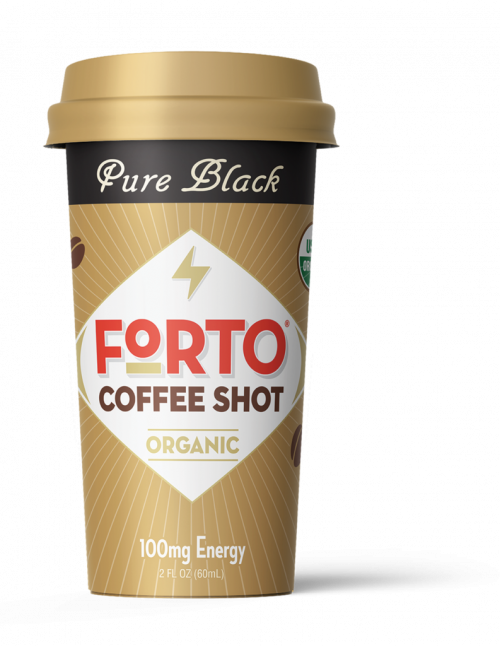 slide 1 of 1, Forto Coffee Shot Organic Pure Black, 2 fl oz