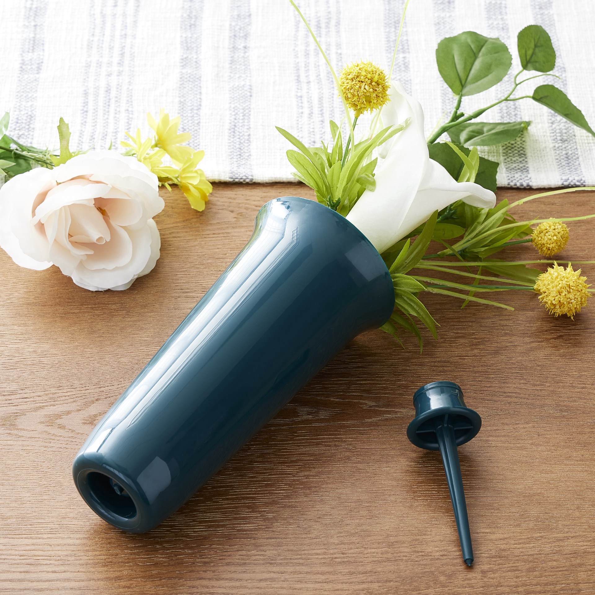 slide 2 of 2, Green Cemetery Vase By Ashland, 4 in x 13 in