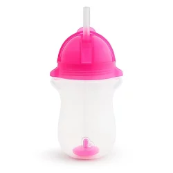 Munchkin Any Angle Click Lock Weighted Straw Cup - Pink