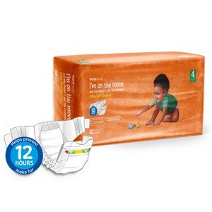 slide 1 of 1, CVS Health Ultra Soft Diapers Size 4, 52 ct