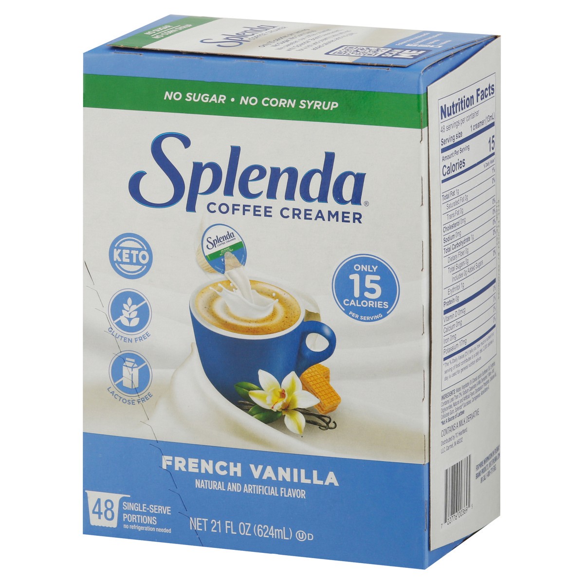 slide 7 of 9, Splenda French Vanilla Coffee Creamer - 48 ct, 48 ct