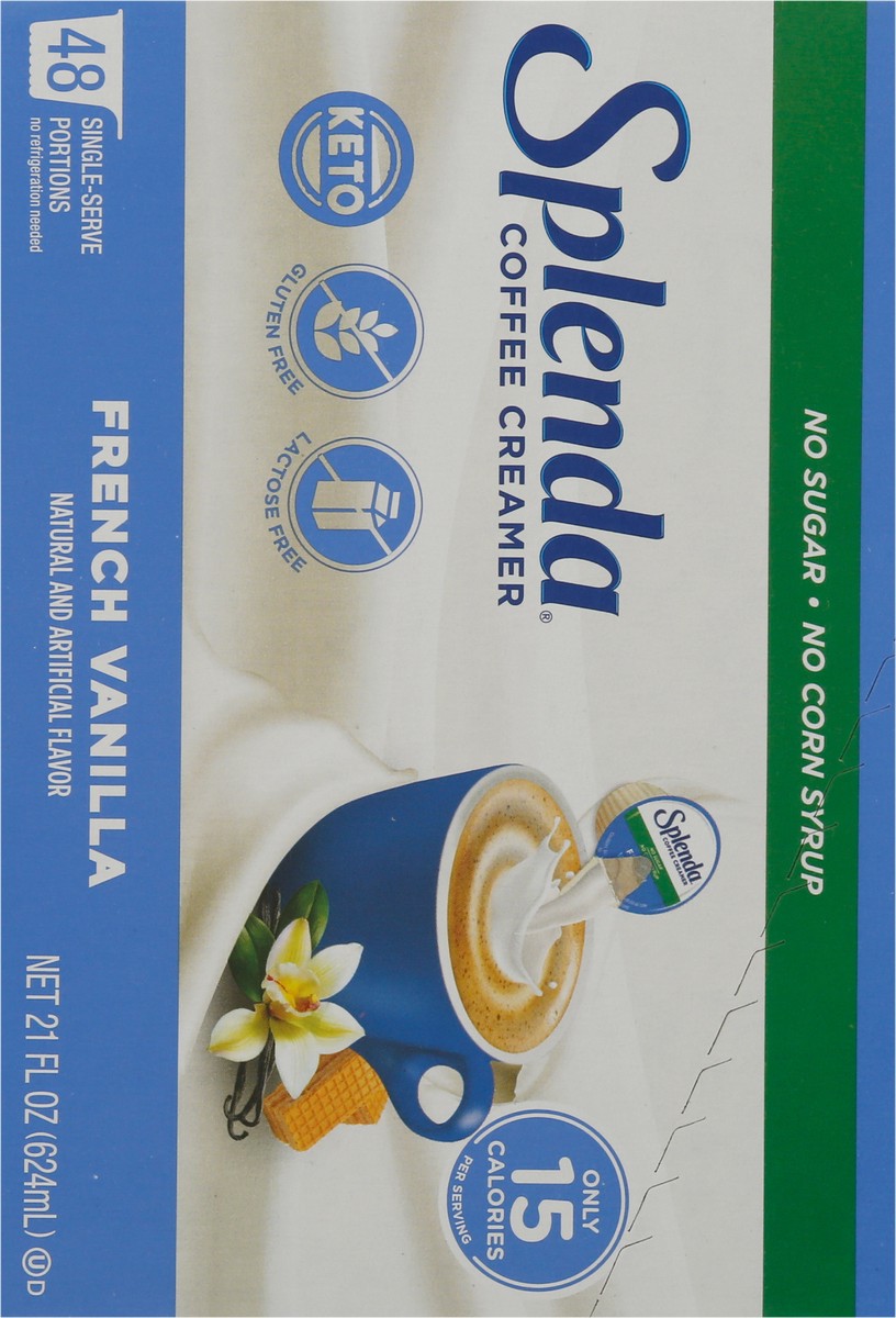 slide 2 of 9, Splenda French Vanilla Coffee Creamer - 48 ct, 48 ct