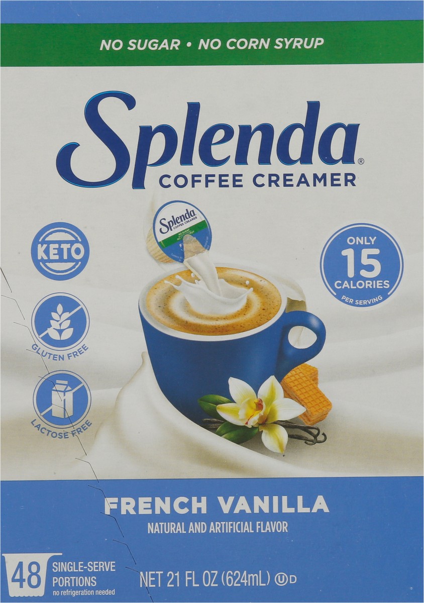 slide 5 of 9, Splenda French Vanilla Coffee Creamer - 48 ct, 48 ct