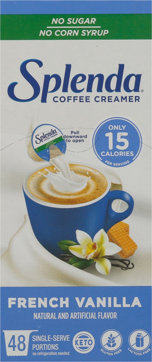 slide 6 of 9, Splenda French Vanilla Coffee Creamer - 48 ct, 48 ct