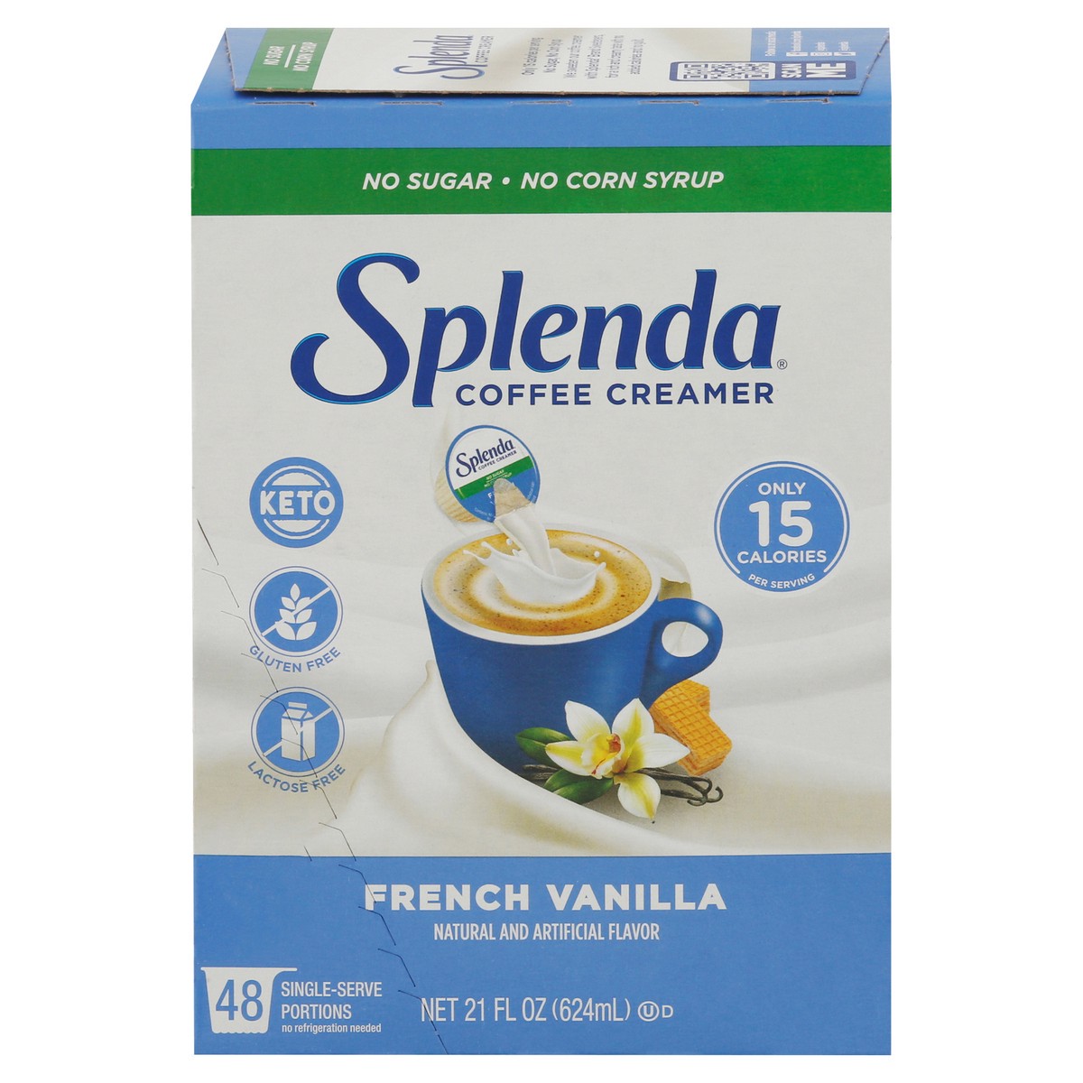 slide 1 of 9, Splenda French Vanilla Coffee Creamer - 48 ct, 48 ct