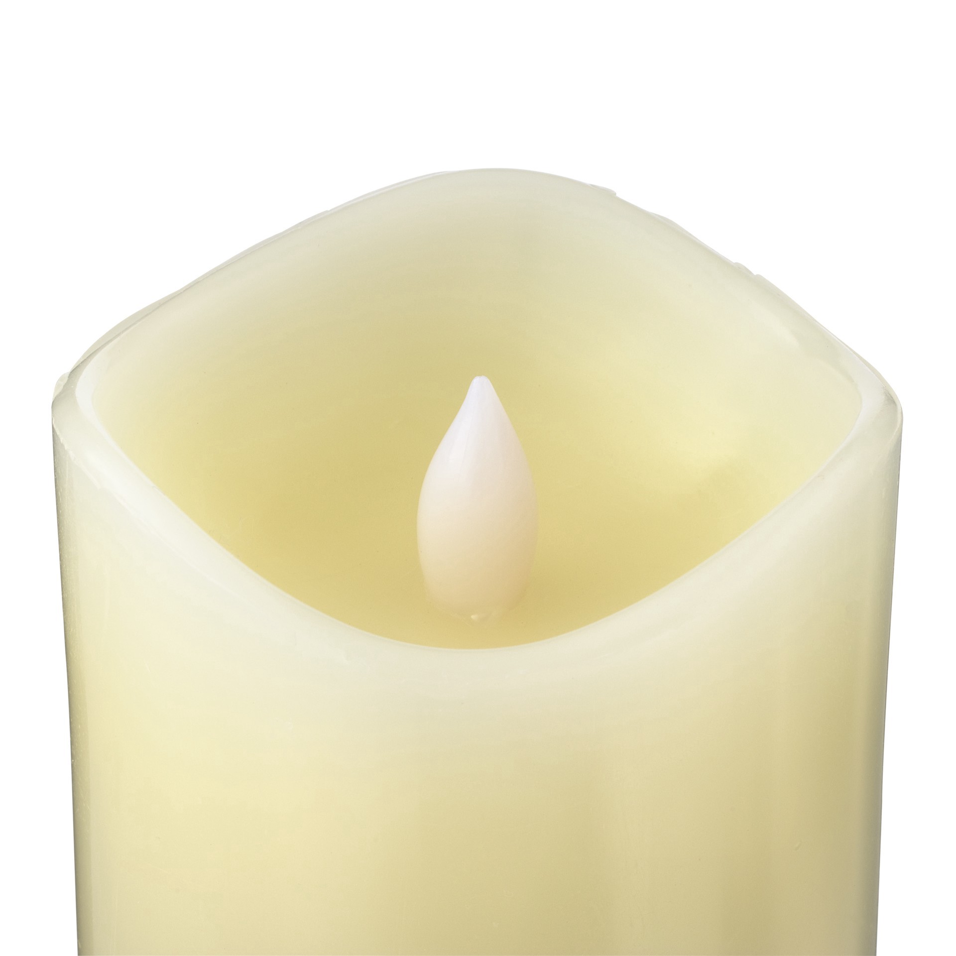 slide 2 of 4, 3" X 6" Led Flame Pillar Candle By Ashland, 3 in x 6 in
